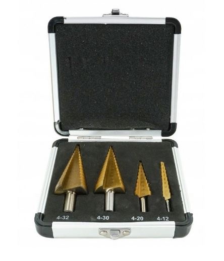 Pakāpju urbji urbumu paplašināšanai | alumīnija kaste | 4-12, 4-20, 4-30, 4-32mm | 4 gab. (EB-4346A)
