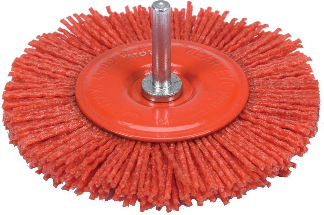 Plakana birste ar rokturi | Neilons | 100 mm (YT-47792)