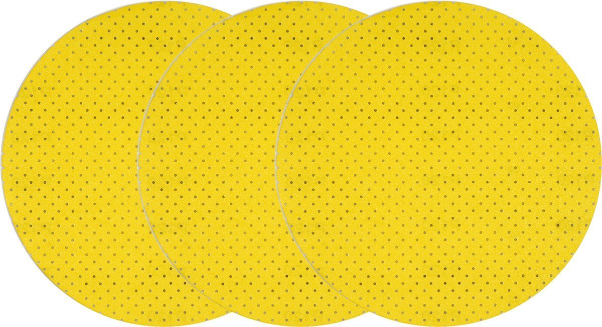Perforēts slīpēšanas disks | velūrs | slīpēšana bez putekļiem | 225mm / P120 | 3 gab. (YT-84603)