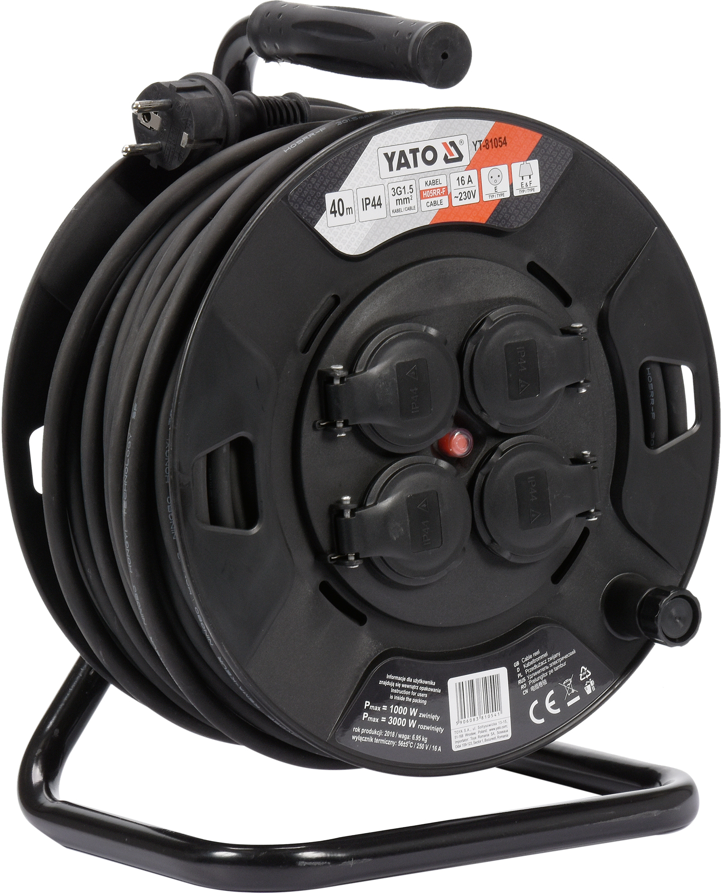 Gumijas pagarinātājs ar cilindru | 3×1,5 mm | 40 m (YT-81054)