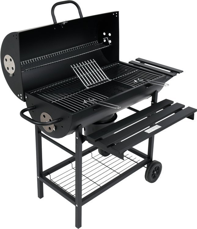 Āra bārbekjū / kūpinātājs / grils | ar vāku un grilu | 71,5 x 35 cm (99512)