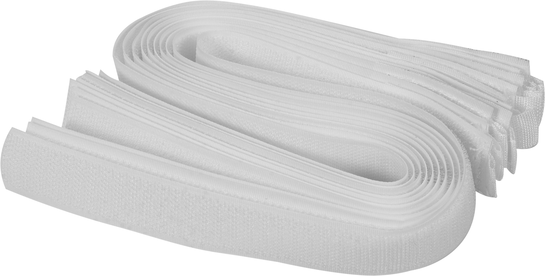 Velcro kabeļu saites | balts | 450 mm / 10 gab. (73845)