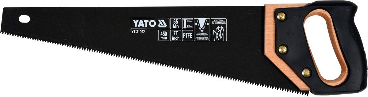 Rokas zāģis PTFE / 7 TPI | 450 mm (YT-31092)