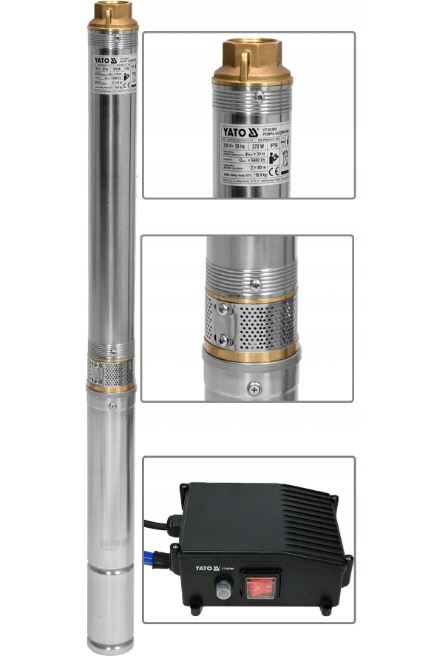 Iegremdējamais dziļurbuma sūknis | 370 W (YT-85300)