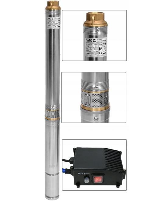 Iegremdējamais dziļurbuma sūknis | 550 W (YT-85301)