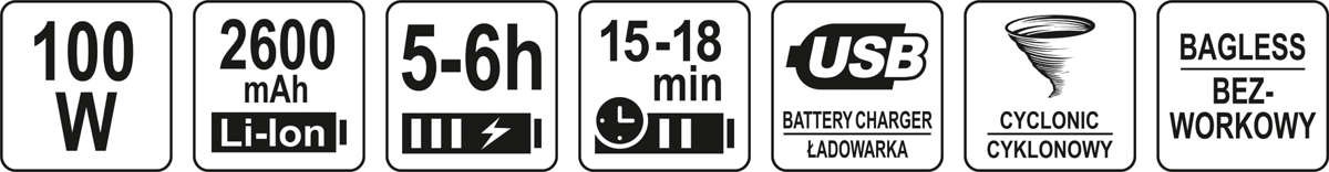 Auto putekļu sūcējs | turbo | ar akumulatoru darbināms | 100 W (82970) - Image 15