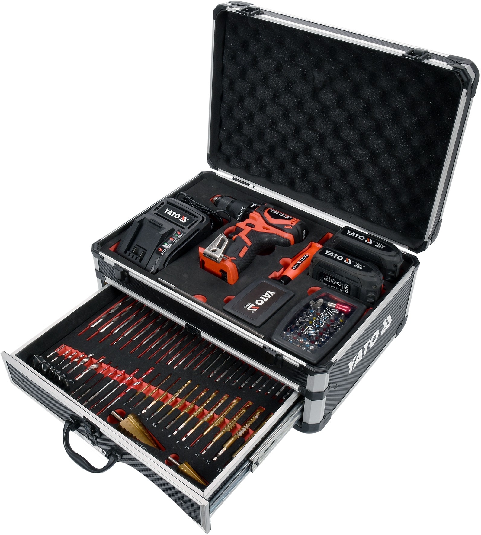 Akumulatora bezsuku urbjmašīna/grieznis | ar komplektu 18V, 2 baterijas. | 126 gab. (YT-44250)