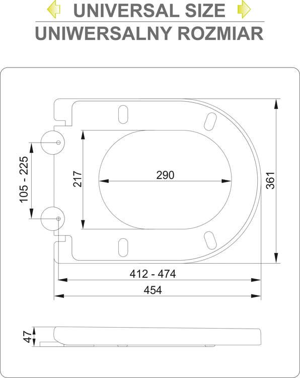 Tualetes sēdeklis ar mīkstās aizvēršanas mehānismu | Divi vienā (75472) - Image 12