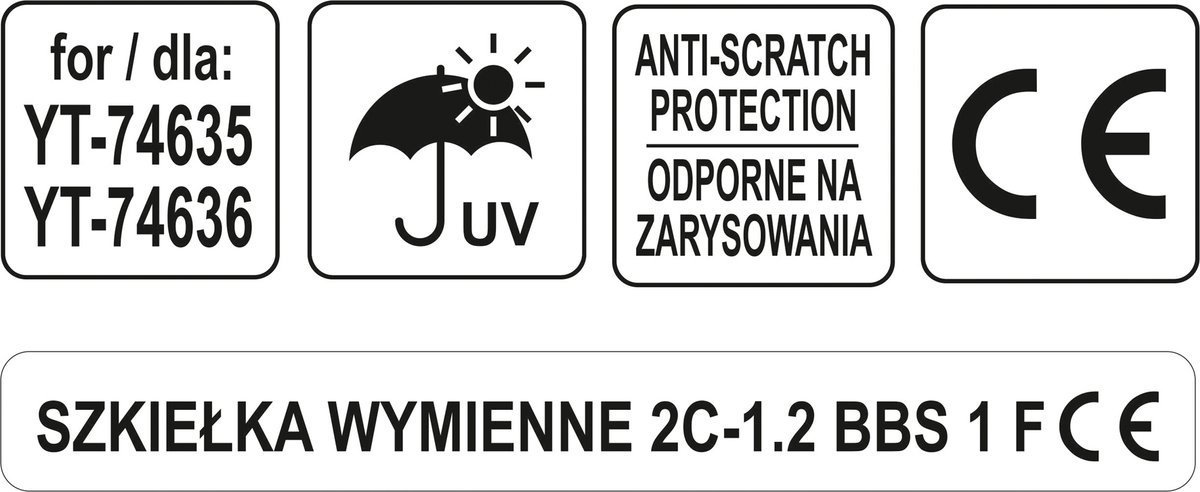 Maināms vizieris/brilles | caurspīdīgs (YT-74638) - Image 9