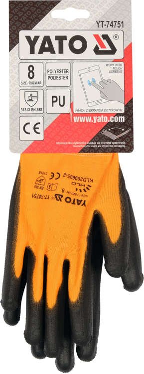 DROŠĪBAS CIMDI AR SKĀRIENEKRĀNU FING. PU S. 8 (YT-74751) - Image 16