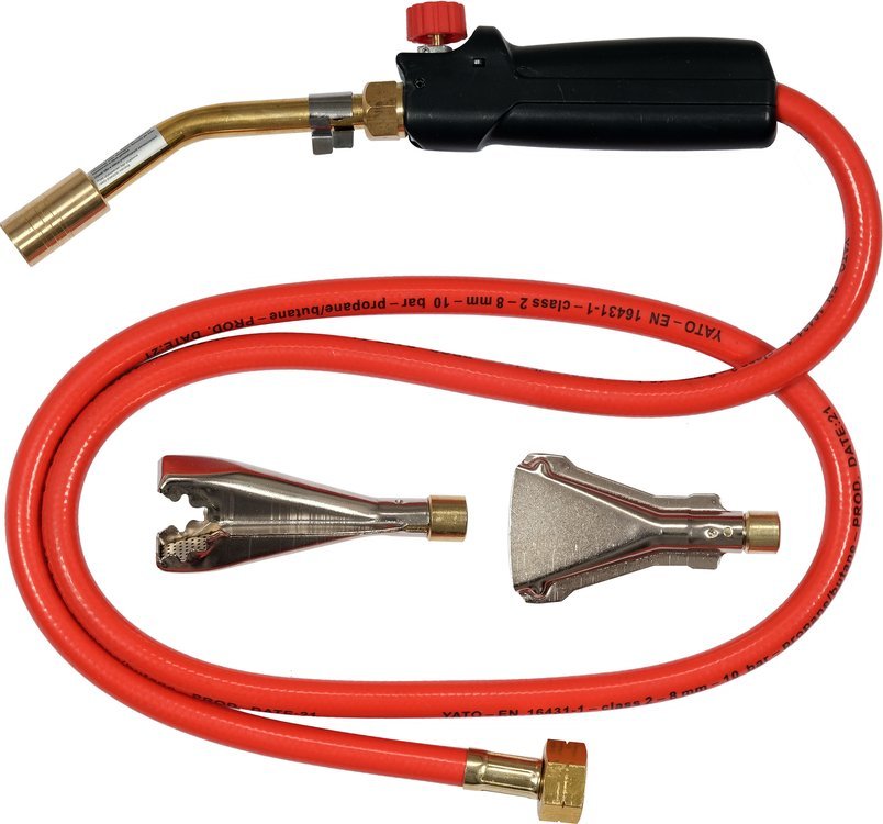 Gāzes lodlampa ar šļūteni un sprauslām | 360 mm (YT-36730)