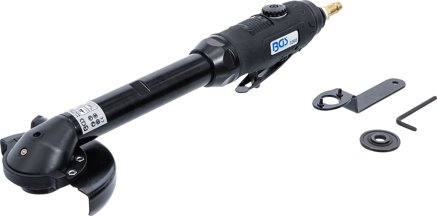 Gaisa leņķa slīpmašīna | garš | plakana galva (3268)