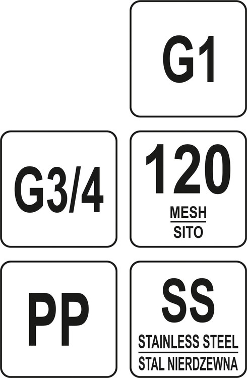 Rezerves kasetne Y tipa ūdens filtram | 3/4" un 1" (88935) - Image 6