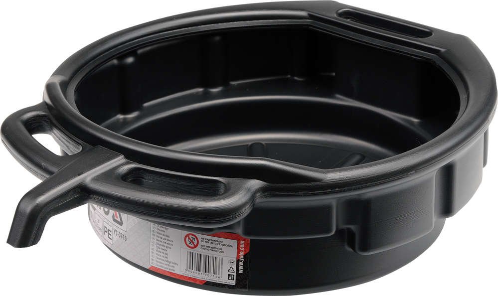 Eļļas tvertne ar rokturi un noteci | 10 litri (YT-0716)