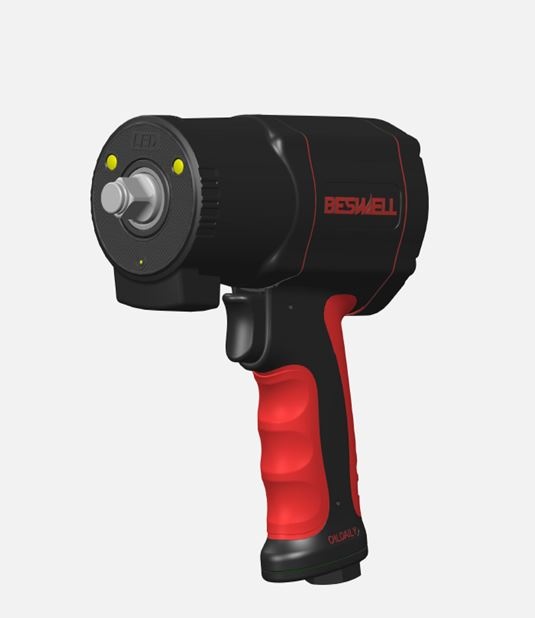 Pneimatiskā triecienatslēga | 12,5 mm (1/2″) 1600 Nm | ar LED gaismu (BW-112FNL)