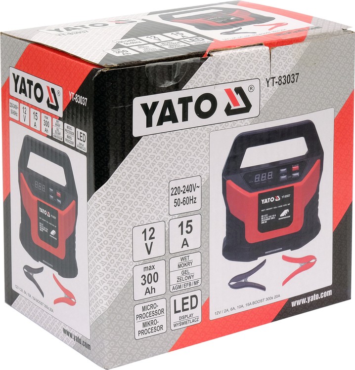 Lādētājs 12V/2A, 6A, 10A, 15A BOOST 300s 20A (YT-83037) - Image 7
