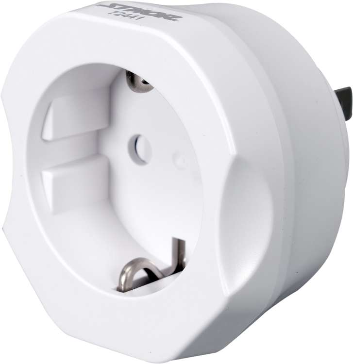 Ceļojumu adapteris | eiro ligzda / ASV spraudnis | Eiropa — ASV (72441)