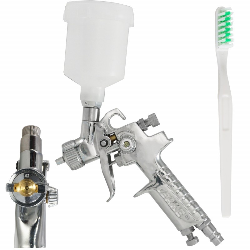 Mini gaisa krāsas smidzināšanas pistole | HVLP | Ø 0,8 mm / 120 ml (H2000A1)