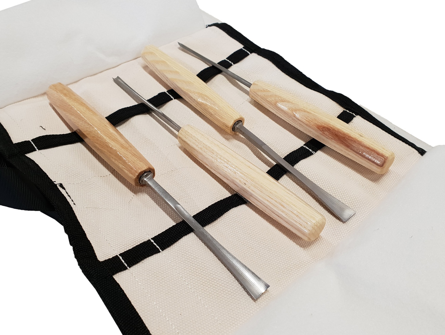 Koka gravēts kaltu komplekts | 4 gab (W4C)