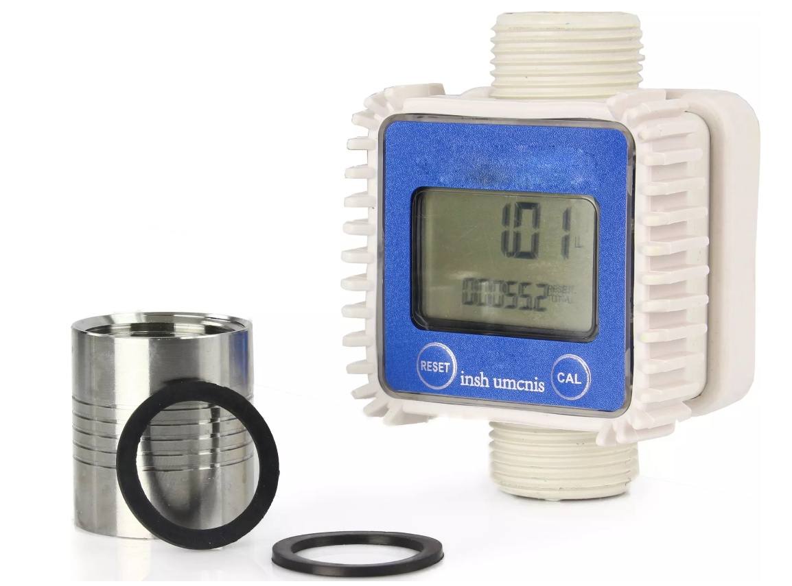 Degvielas skaitītājs | digitālais | balts (H9958)