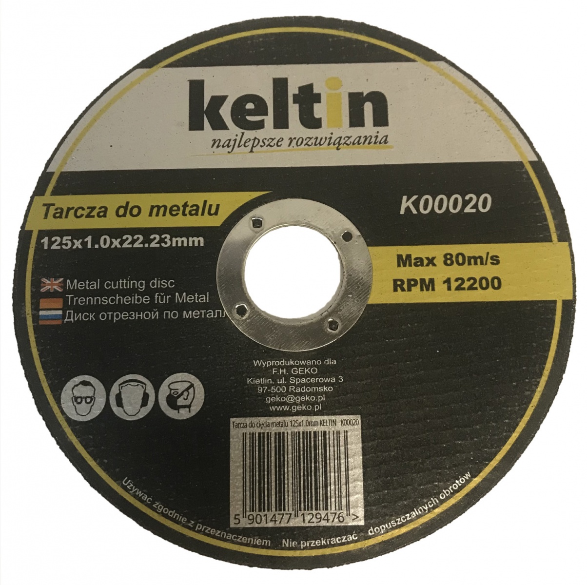 Griešanas disks metālam | 125×1.0x22.23 (B00020)