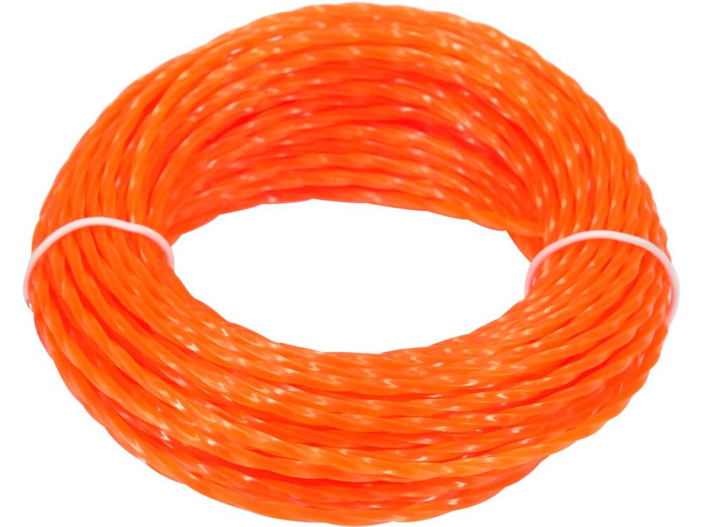 Zāles trimmeru līnija | savīti “Klusi” | 2,4 mm x 15 m (89480)