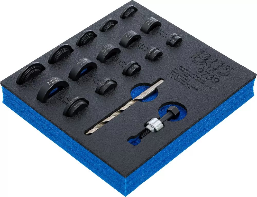 Caurumu caurumošanas komplekts | parkošanās sensoriem | Ø 17–32 mm (9739)