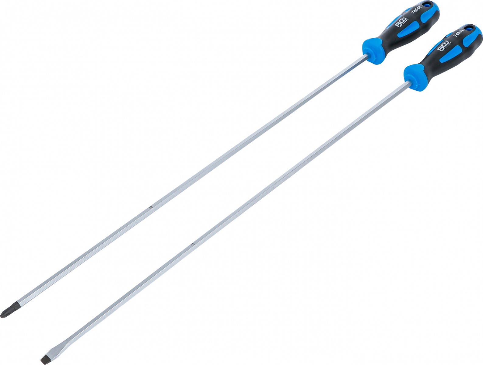 Skrūvgriežu komplekts | īpaši garš | Slots SL, šķērsgriezuma slots PH | 2 gab. (74538)