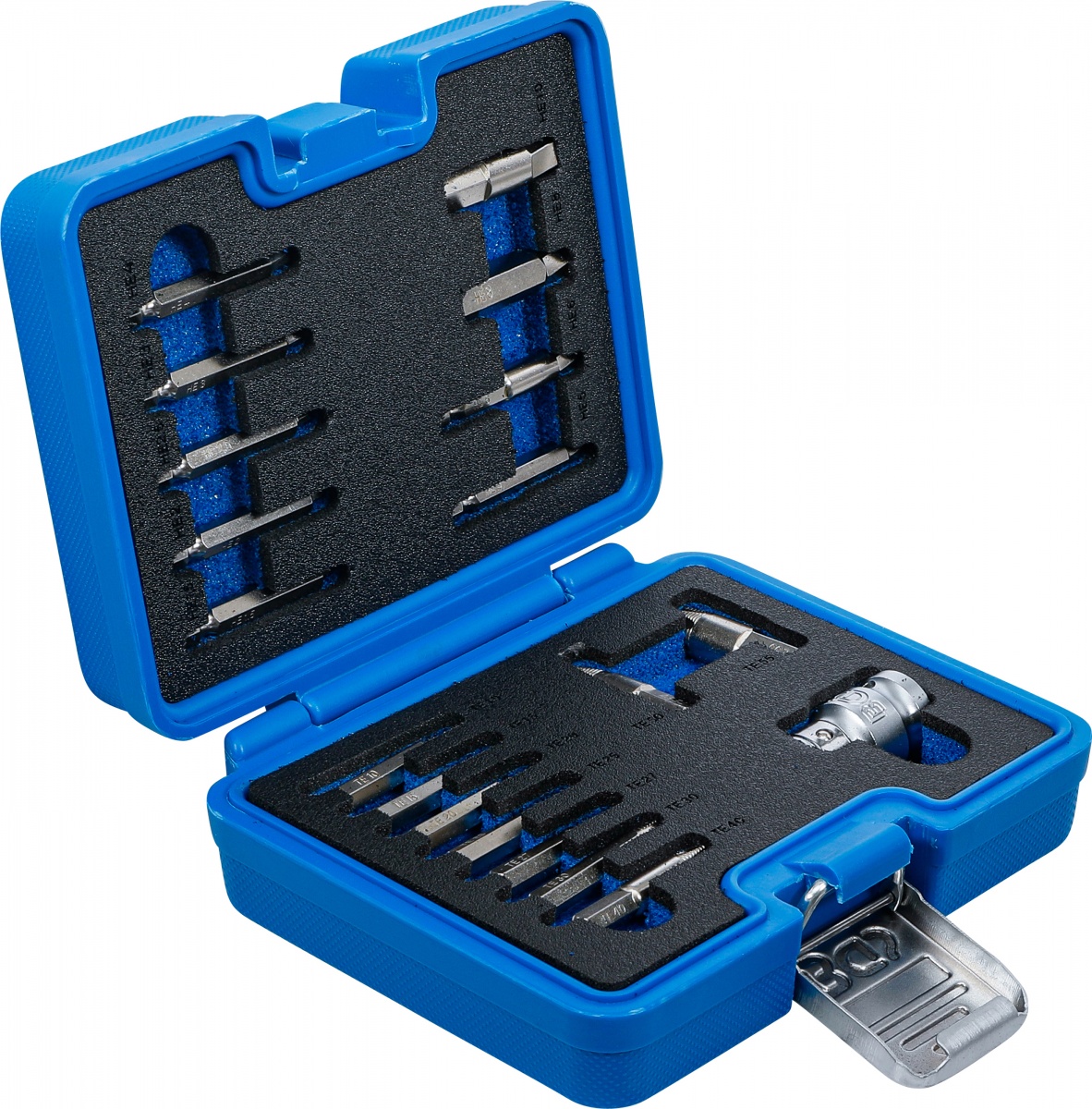 Skrūvju nosūcēju komplekts | iekšējam sešstūrim 1,5 – 10 mm / T-zvaigzne (Torx) | T10 – T55 | 19 gab. (9173-1)