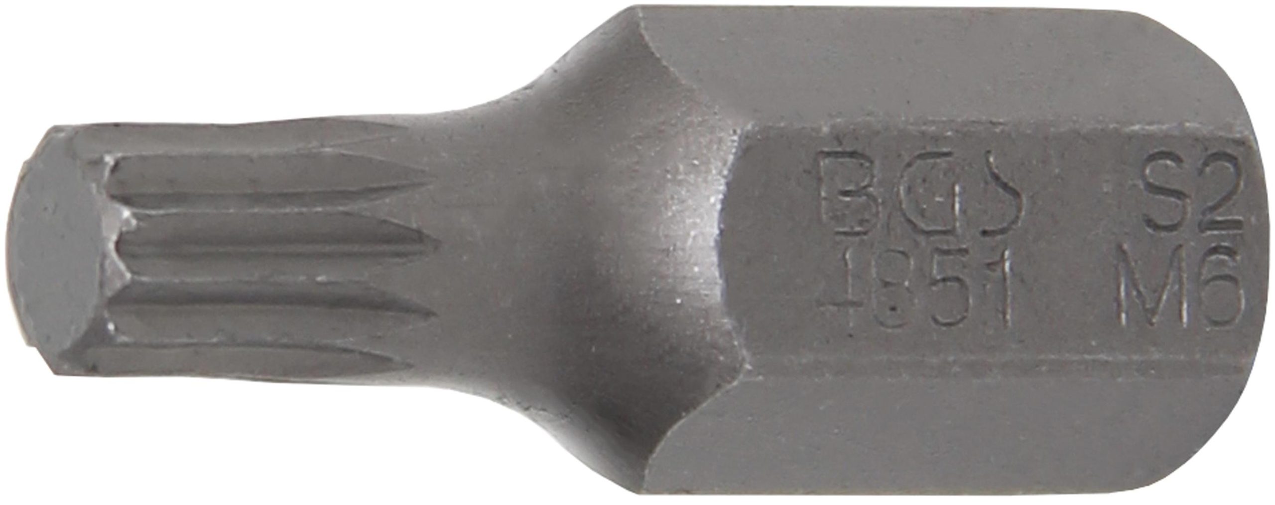 Sprausla | garums 30 mm | 10 mm (3/8 collas) biezs | Spline (XZN) | M6 (4851)