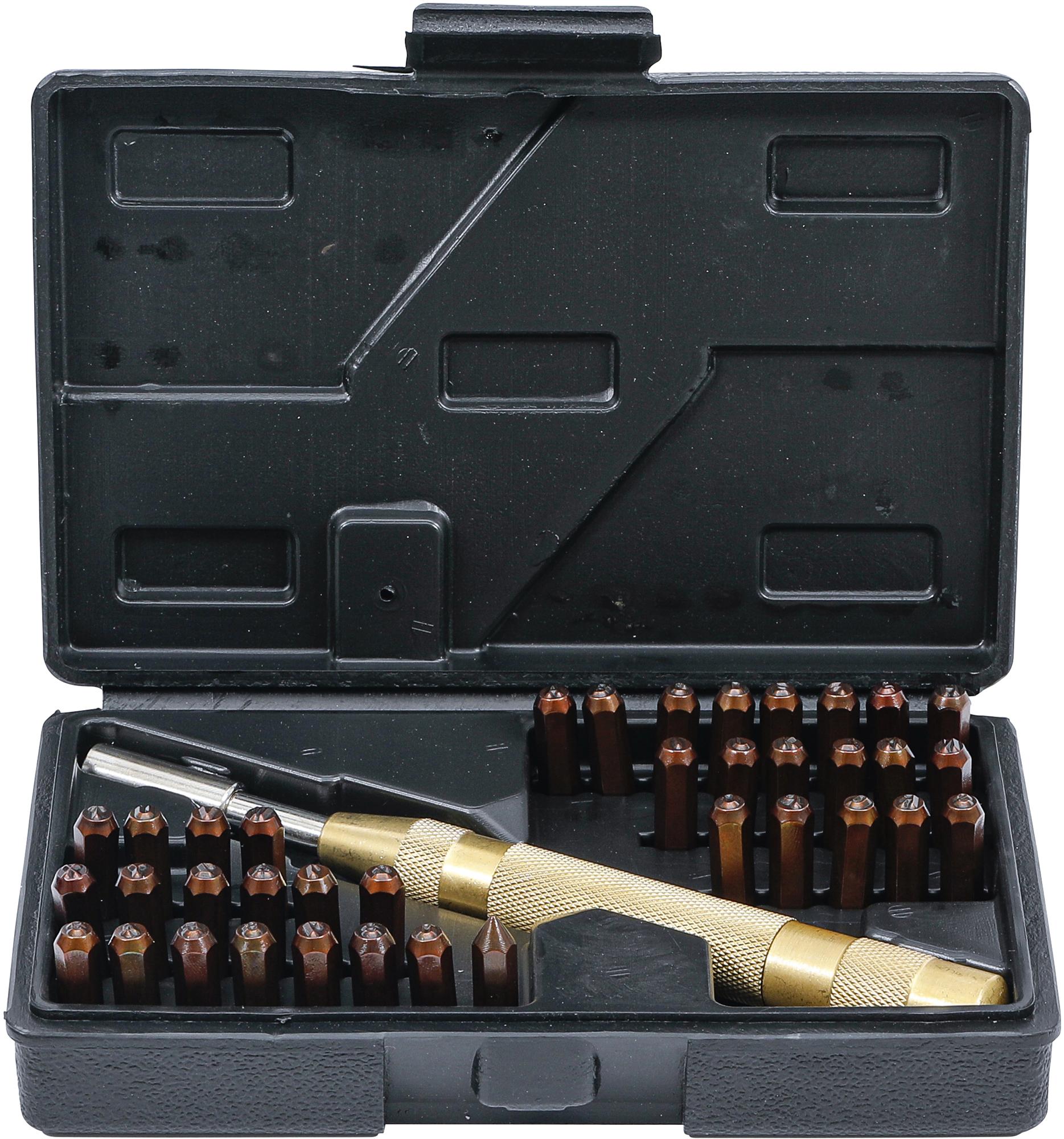 Automātiskais ciparu un burtu perforatoru komplekts | 36 in-1 (3042)