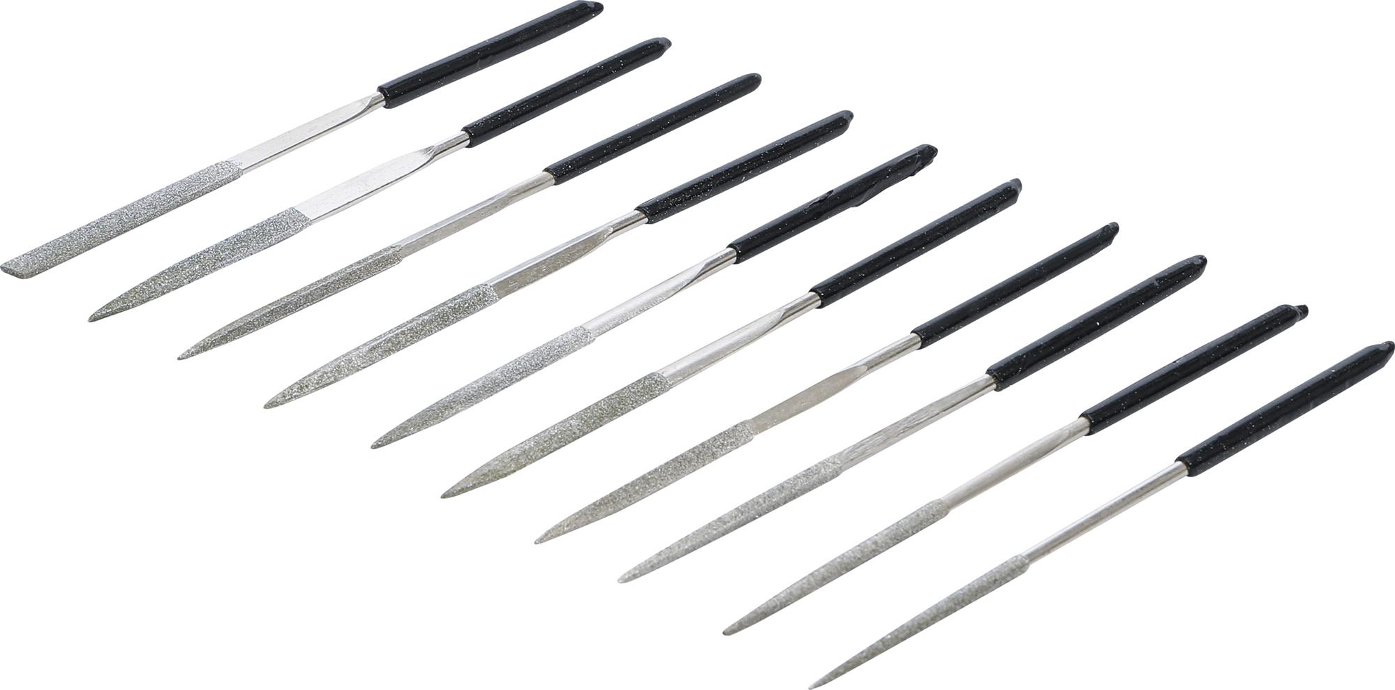 Dimanta failu komplekts | taisni | 140 x 3 mm | 10 gab. (1920)