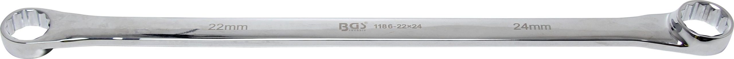 Divkāršā uzgriežņu atslēga | garais tips | 22×24 mm (1186-22×24)
