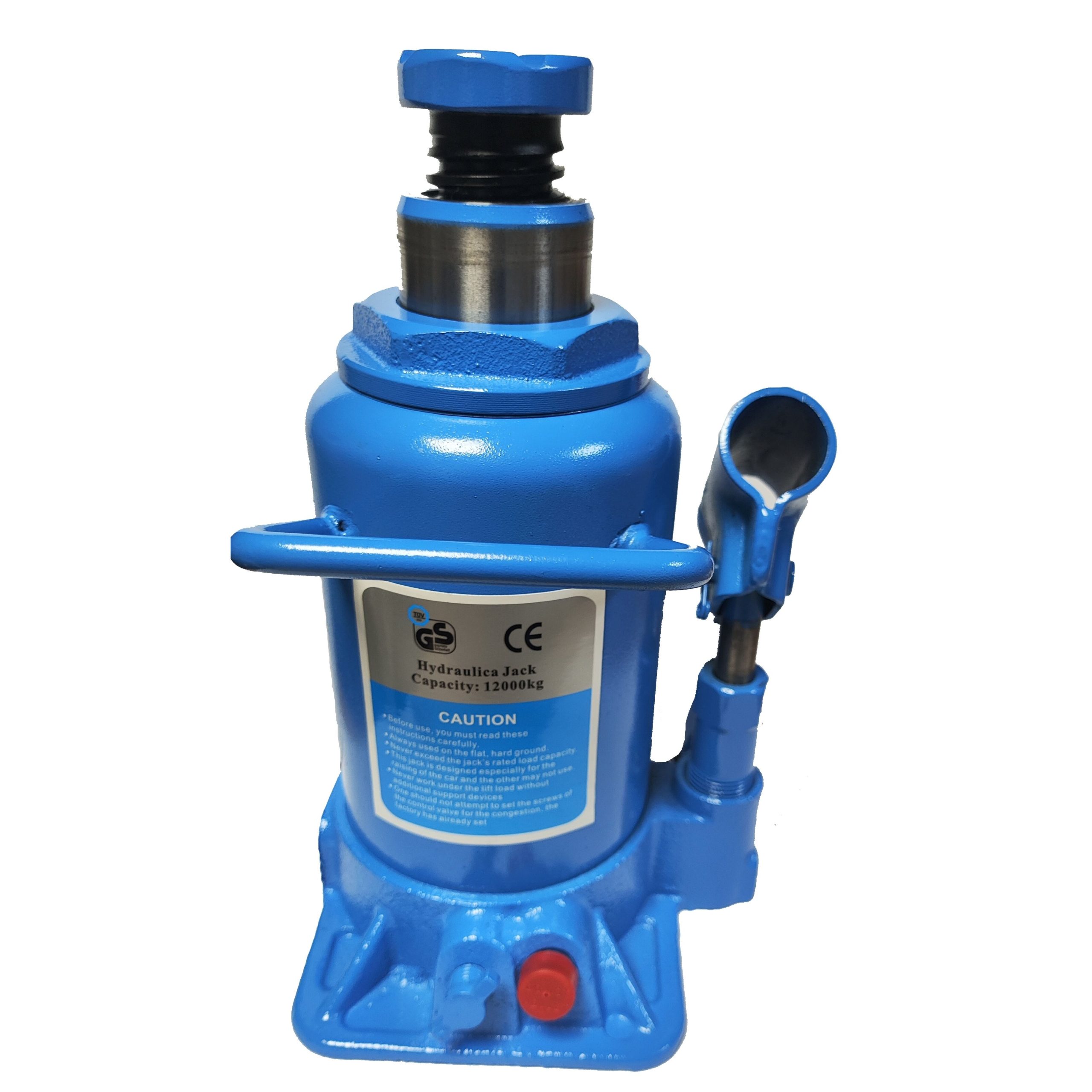 Hidrauliskais pudeļu domkrats zems profils, 12t TUV