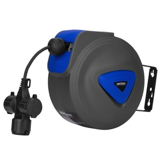 Kabeļa spole ar automātisko ievilkšanu 15m 3Gx1.5mm 250V