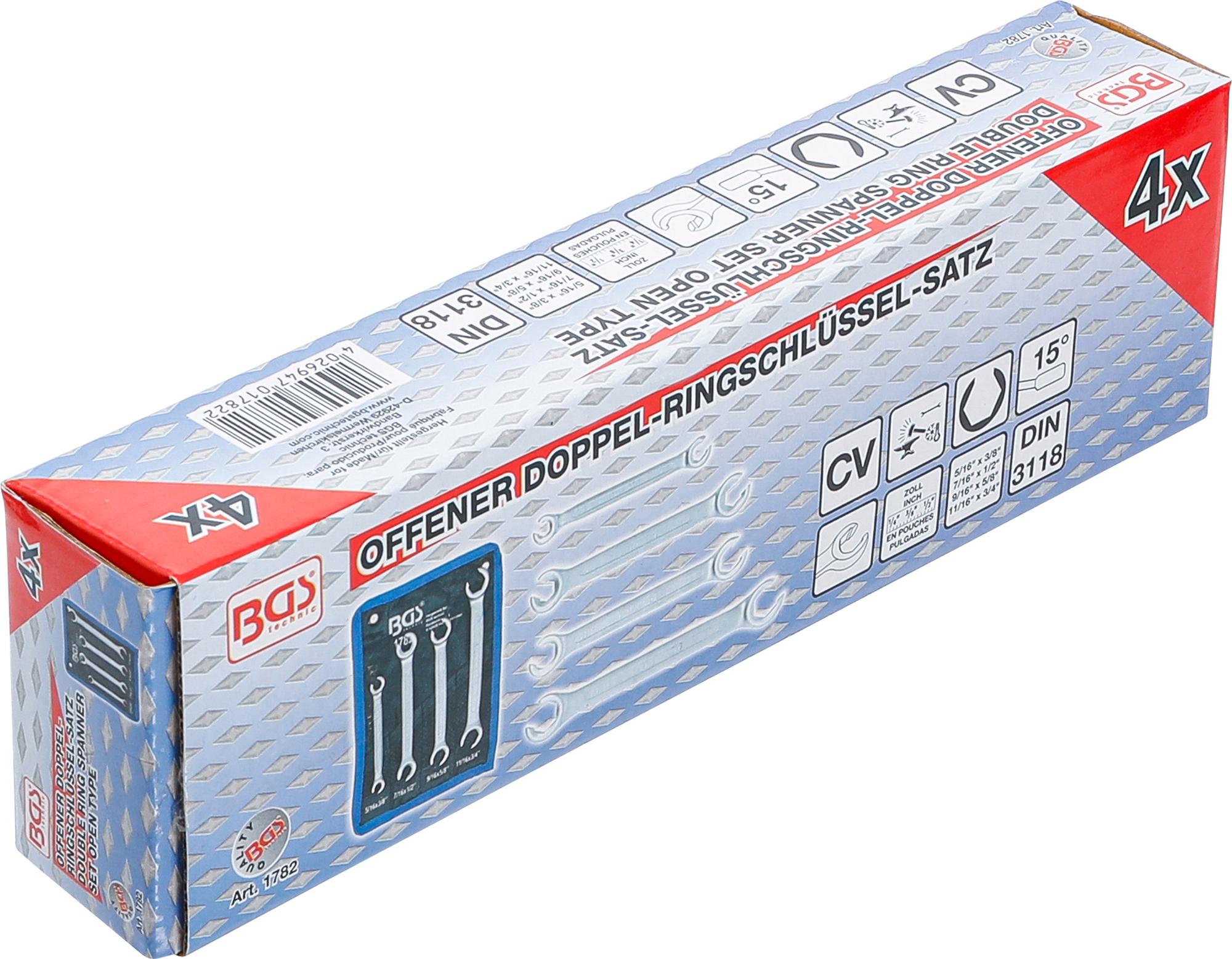 Atslēgu komplekts ar izgriezumu | Collu izmēri | 4 gab. (1782) - Image 16