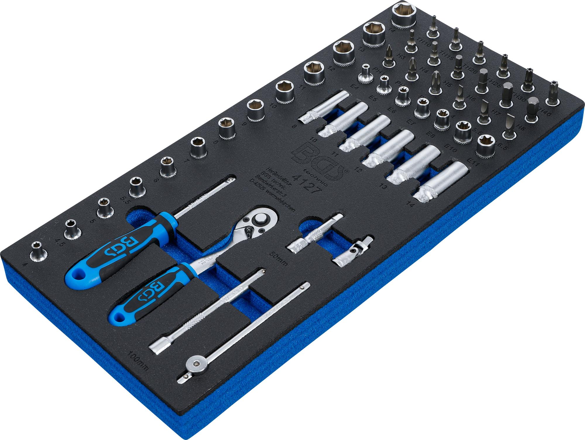 Instrumentu futrālis 1/3: galviņu komplekts | 6,3 mm (1/4 collas) | 50 gab. (4127)