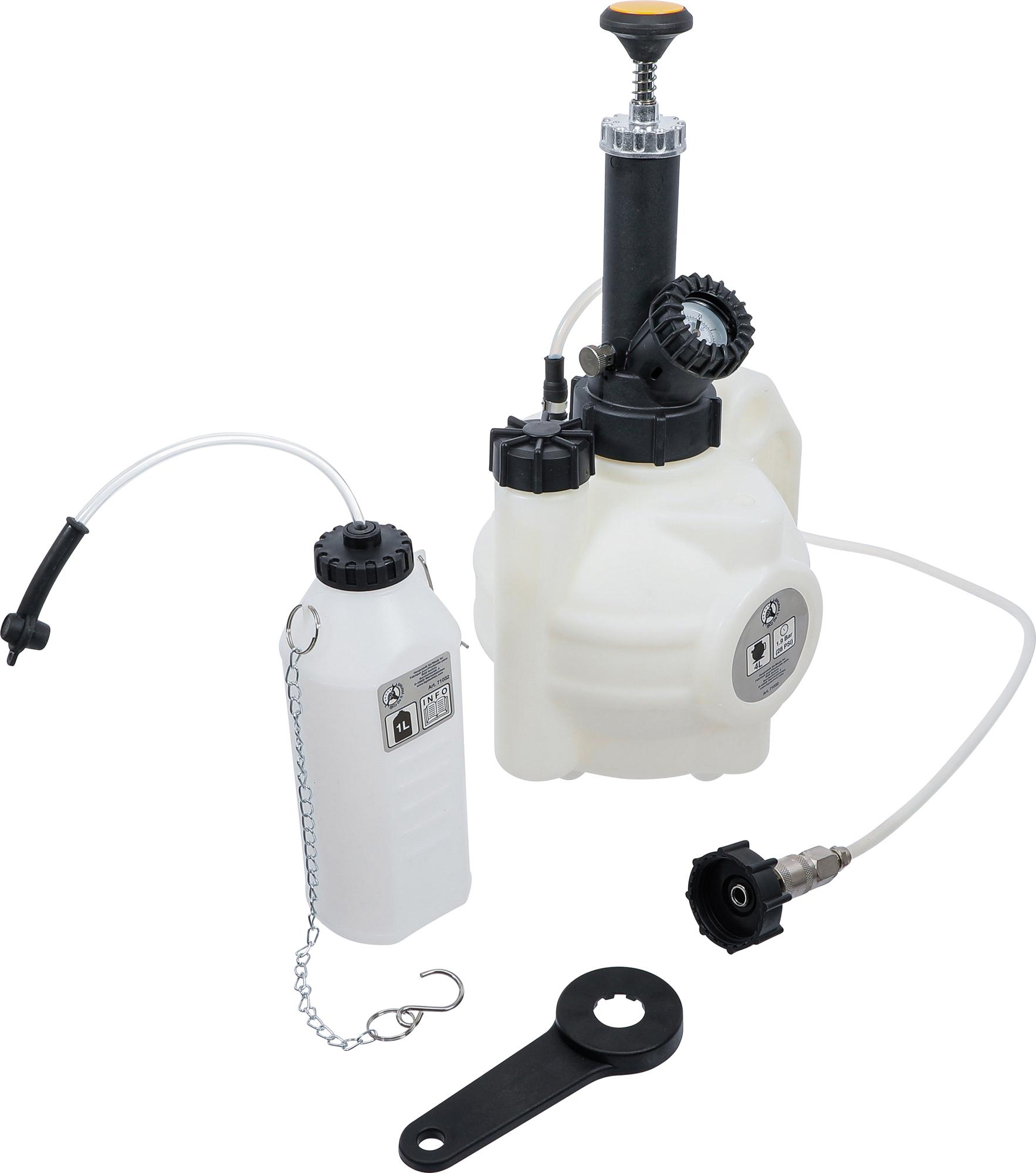 Bremžu atgaisošanas komplekts | ar deaeratora pudeli | 4 gab. (71032)