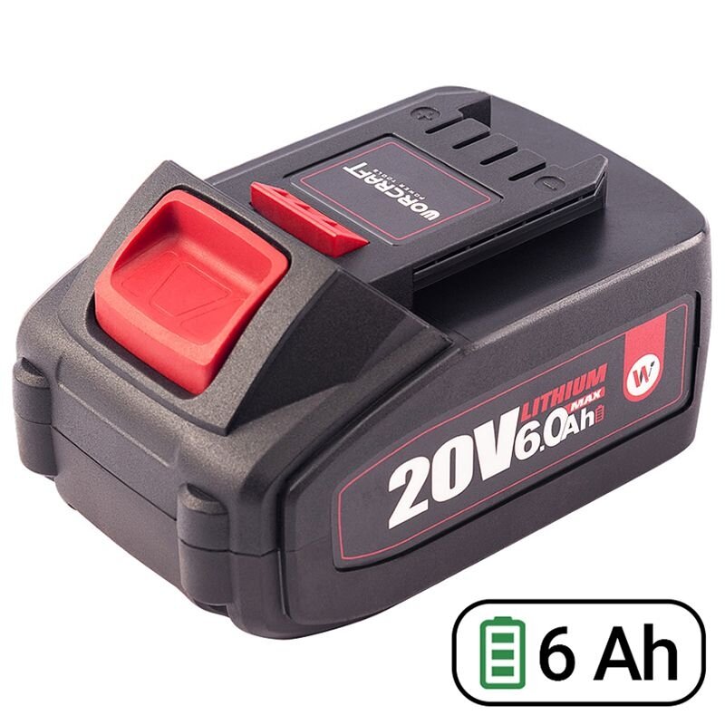 Akumulators akumulatora instrumentiem WORCRAFT 20V 6.0Ah LI-ION