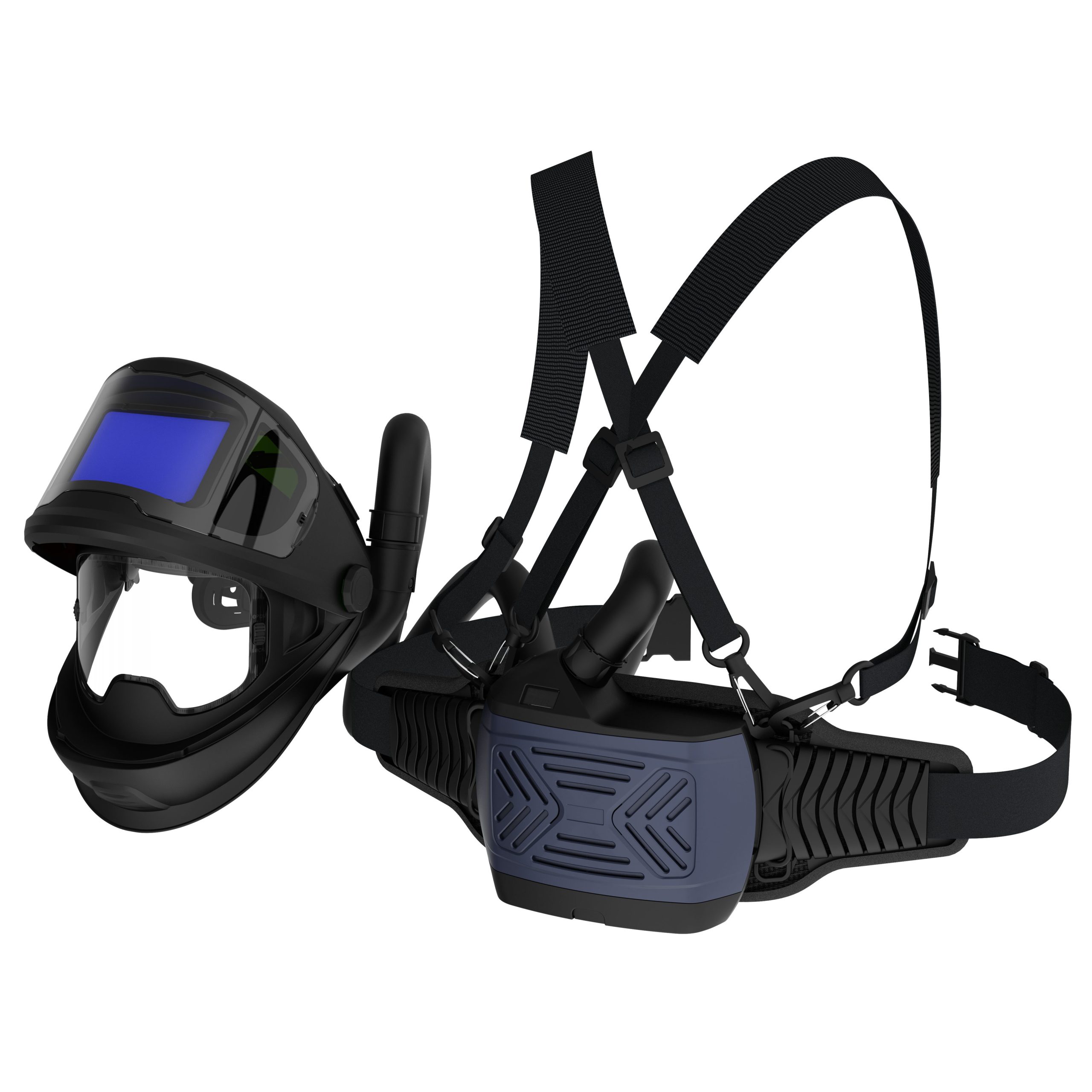 Automātiska tumšojoša metināšanas maska ar digitālo filtru un PAPR sistēmu